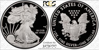 2015-W $1 Silver Eagle PR67DCAM
