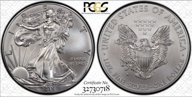 2015-W $1 Burnished Silver Eagle SP69