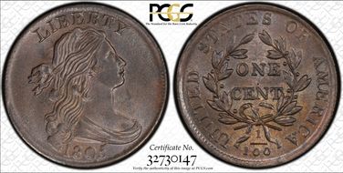 1805 1C S-267 MS65BN
