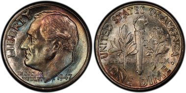 1947 10C MS66