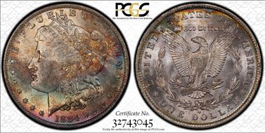 1884-O $1 MS65