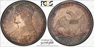 1839-O 50C GR-1, RPM AU55+