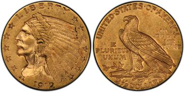 1912 $2.50 AU53
