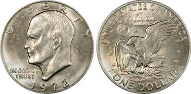 1972 $1 Type 1 MS64