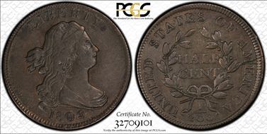 1802/0 1/2C C-2, Reverse of 1802 XF45BN