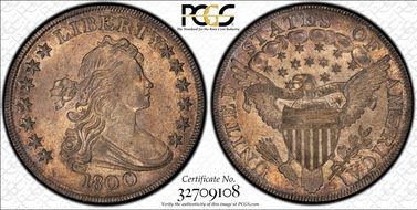 1800 $1 BB-192, AMERICAI MS63