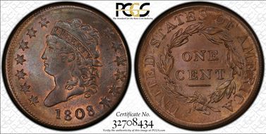 1808 1C S-279 MS66BN