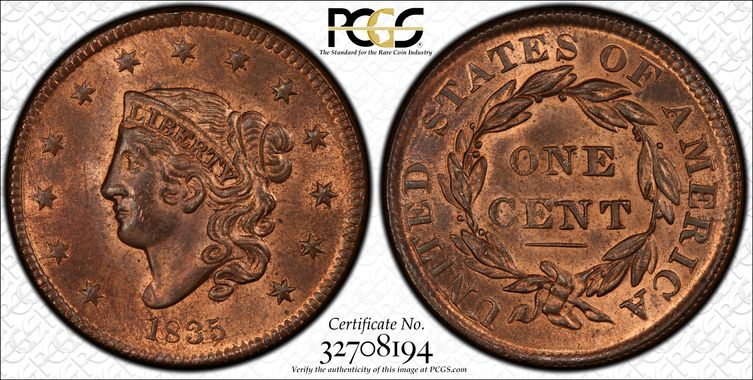 Cert 32708194 - Coin Image