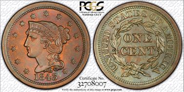 1843 1C N-16 MS65BN
