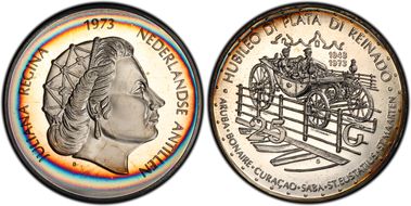 1973 25 G 25th Anniv. of Reign PR66CAM