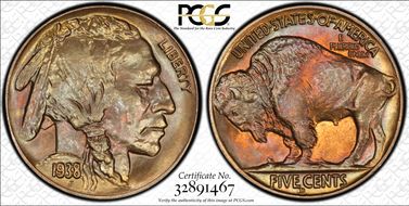 1938-D 5C Buffalo MS66