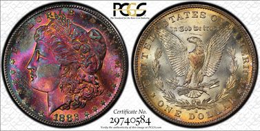 1882-S $1 MS65