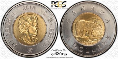2010 $2 16 Serrations MS68
