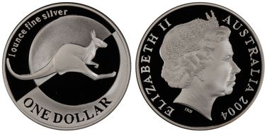 2004 $1 Kangaroo Ag PR69DCAM