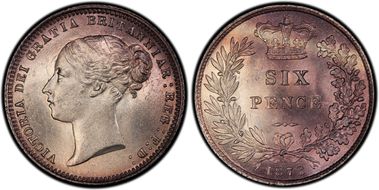 1873 6D S-3910 MS63+