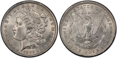 1885-O $1 AU58
