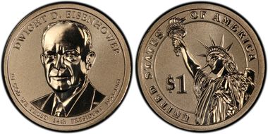 2015-P $1 D. Eisenhower Rev PR  Chronicles Set First Strike PR69