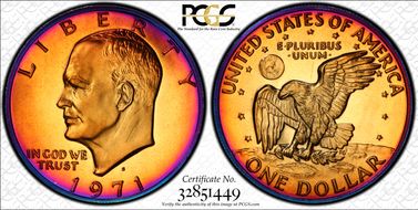 1971-S $1 Silver PR68CAM