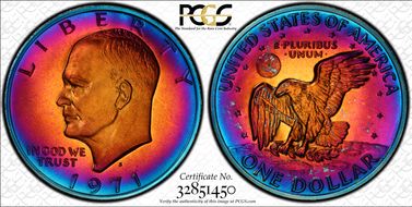1971-S $1 Silver PR67CAM