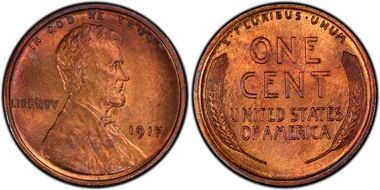 1917 1C Doubled Die Obverse MS65RB