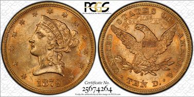 1879-S $10 MS63