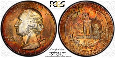 1947-D 25C MS67+