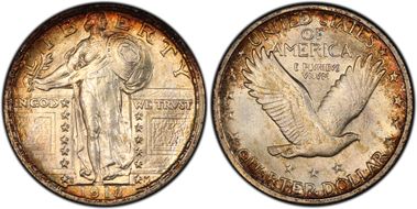 1918/7-S 25C MS64+ FH