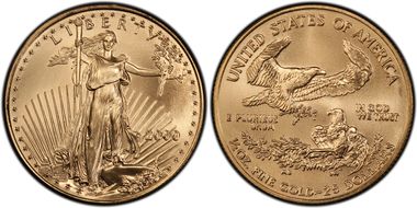 2000 $25 Gold Eagle MS70