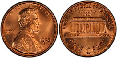 1970-S 1C Small Date MS67RD