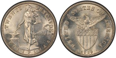 1929-M 20C Allen-11.19c RP 2nd 9 MS62