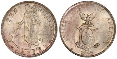 1945-D 10C Allen-9.05c Doubled Die MS64