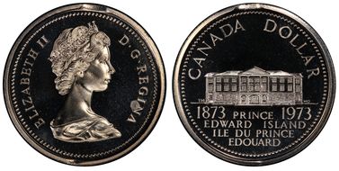 1973 $1 PEI Centennial Ni PL66