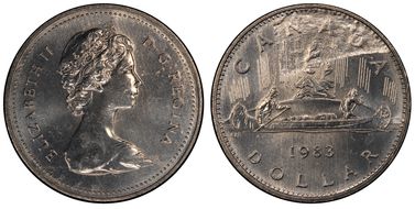 1983 $1 Voyageur MS64