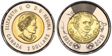 2015 $2 Sir John A. MacDonald MS66