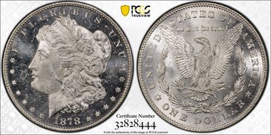 1878 7/8TF $1 Strong, VAM 37, 7/4 MS63+