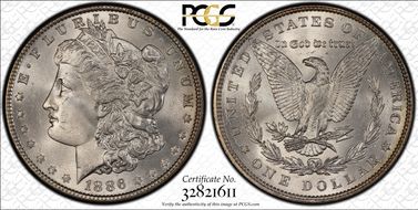 1886 $1 MS67
