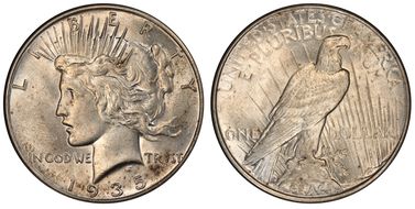 1935 $1 AU58