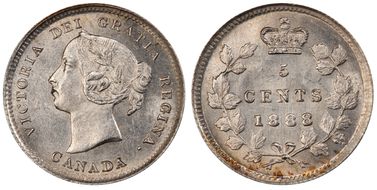 1888 5C MS63