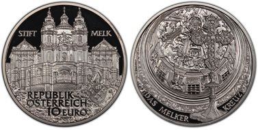 2007 € 10 Stift Melk PR69DCAM