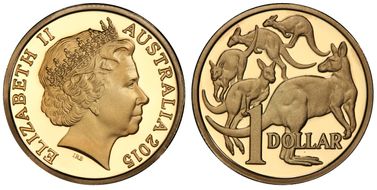 2015 $1 PR70DCAM