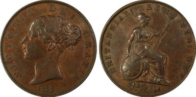 1858/6 1/2D S-3949 AU55BN