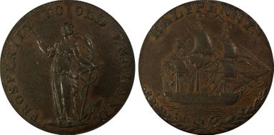 (c.1790) Tk 1/2D DH-25 Norfolk, Norwich AU50BN