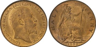 1903 1/2D S-3991 MS65RB