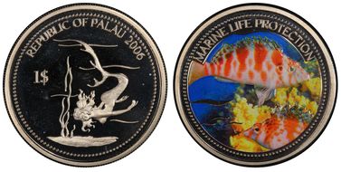 2006 $1 KM-127 Hog Fish PR68DCAM