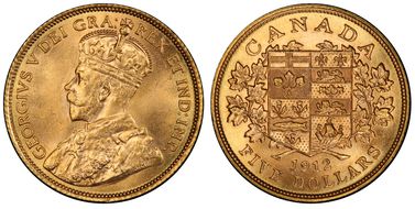 1912 $5 MS64
