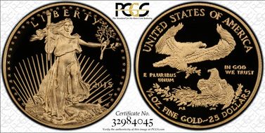 2015-W $25 Gold Eagle PR69DCAM