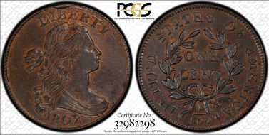 1802 1C S-234 AU58+ BN