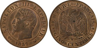 1857-W 5C Gad-152 MS64RB