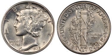 1939-D/D 10C RPM FS-501 AU58