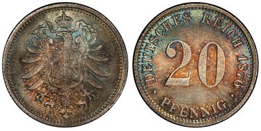 1876-G 20 Pfg J-5 MS66